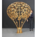  y16059 鐵材藝術-鐵材擺飾系列-鐵藝熱氣球(金) - 可訂製其他顏色 